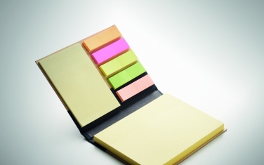 Logo trade promotional merchandise image of: Bamboo sticky note memo pad