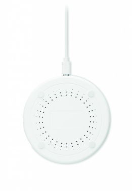 Logo trade corporate gift photo of: Bamboo wireless charger 10W