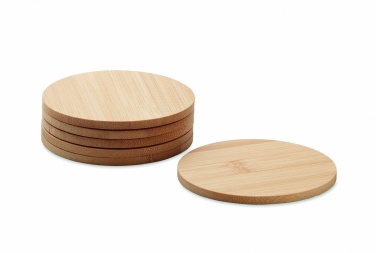Logotrade promotional giveaways photo of: Set of 6 bamboo coasters