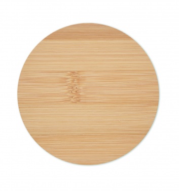Logo trade promotional products picture of: Bamboo round coaster