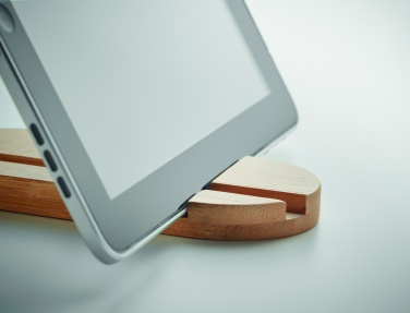Logo trade promotional products picture of: Bamboo tablet/smartphone stand
