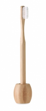 Logotrade promotional gifts photo of: Bamboo tooth brush with stand