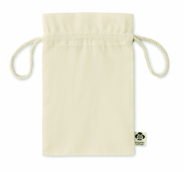 Logo trade promotional product photo of: Small organic cotton gift bag