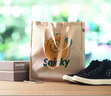 Logo trade promotional gifts image of: Organic cotton shopping bag
