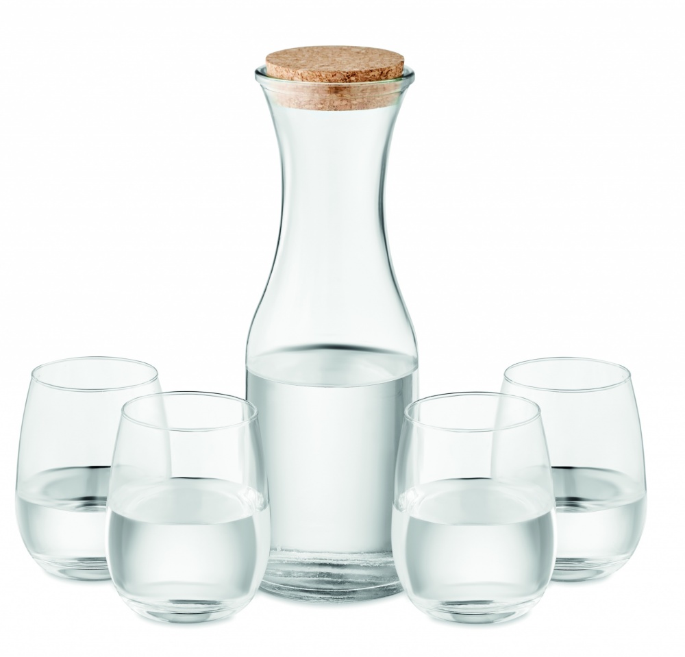 Logotrade advertising products photo of: Set of recycled glass drink