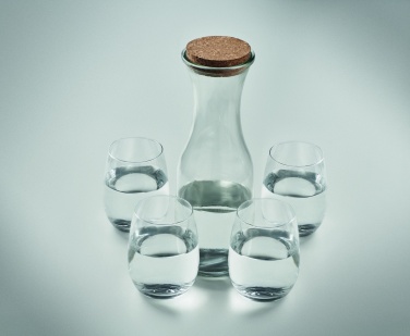 Logo trade promotional product photo of: Set of recycled glass drink