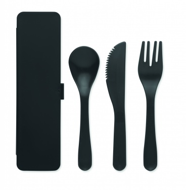Logotrade promotional product picture of: Cutlery set recycled PP