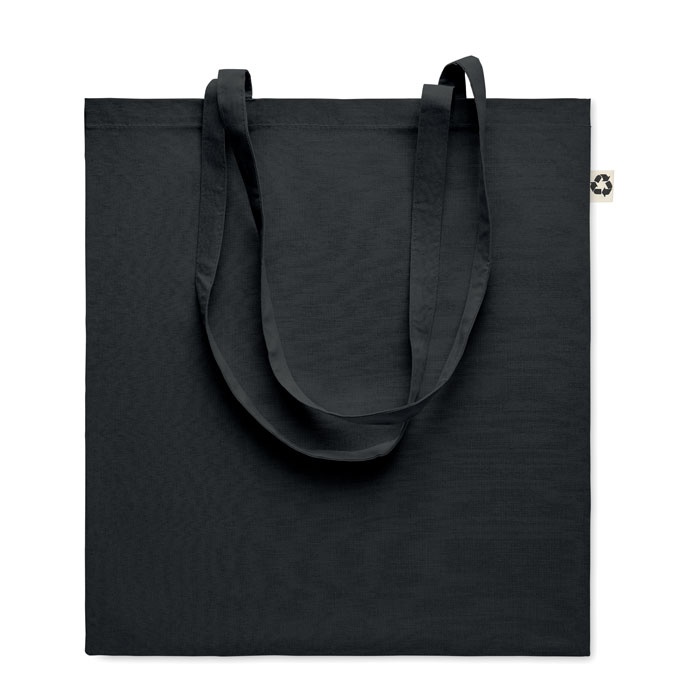 Logo trade promotional gifts image of: Recycled cotton shopping bag