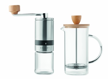 Logo trade promotional giveaways image of: Coffee set