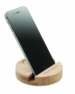 Logotrade promotional giveaways photo of: Birch Wood phone stand