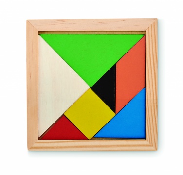 Logo trade corporate gifts picture of: Tangram puzzle in wood
