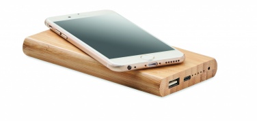 Logo trade promotional giveaways image of: 6000 mAh Bamboo power bank