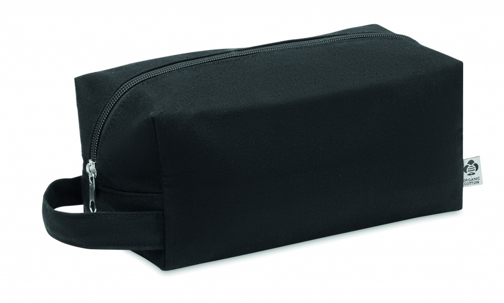Logo trade advertising products picture of: Canvas cosmetic bag 220 gr/m²