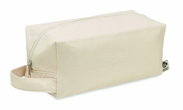 Logo trade corporate gifts image of: Canvas cosmetic bag 220 gr/m²