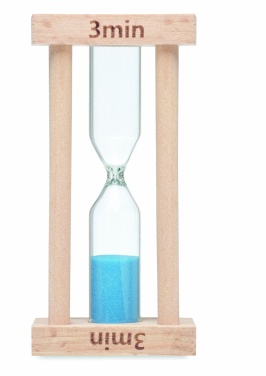 Logotrade business gift image of: Wooden sand timer 3 minutes