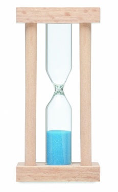 Logo trade promotional product photo of: Wooden sand timer 3 minutes