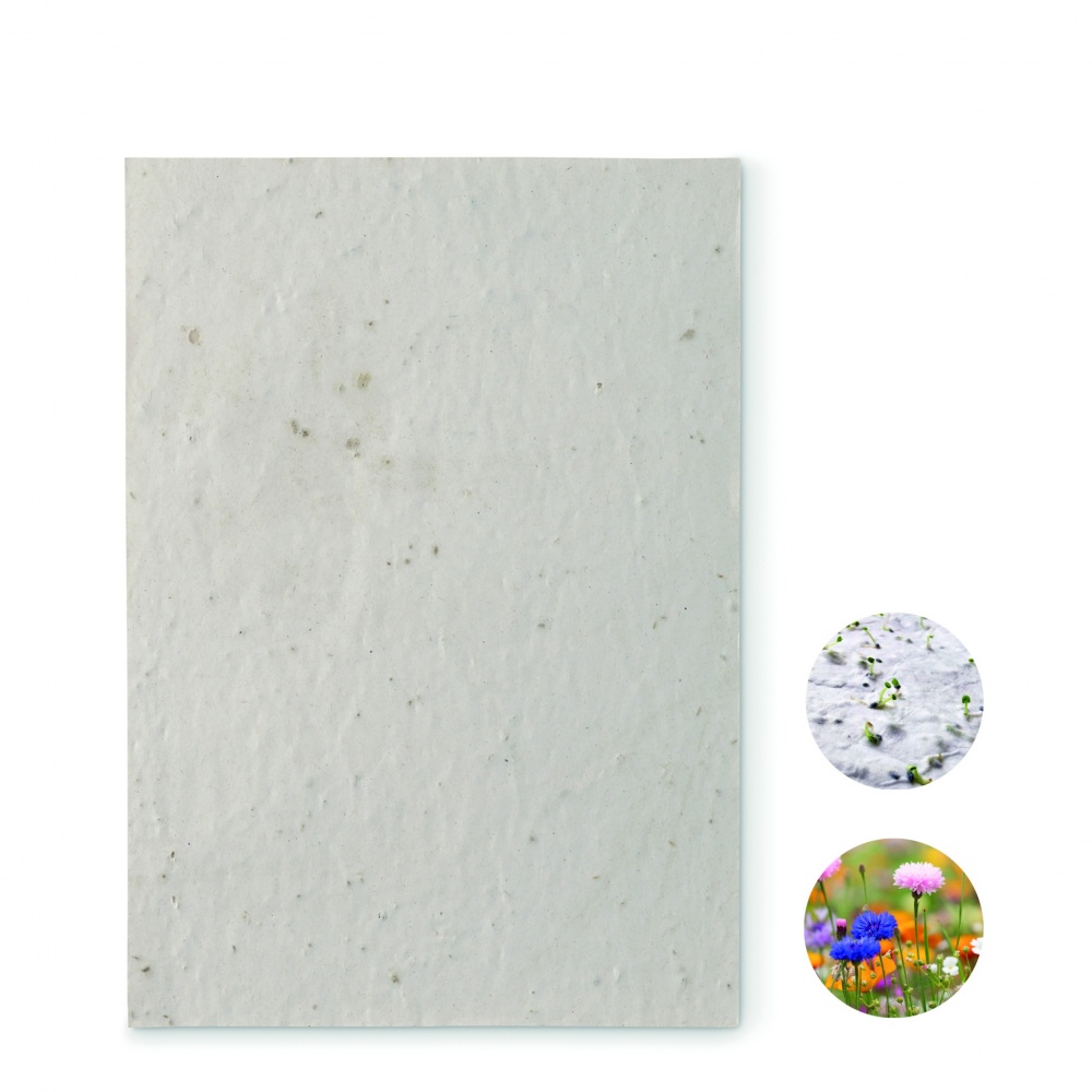 Logotrade promotional product picture of: A5 wildflower seed paper sheet