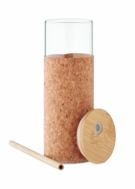 Logo trade promotional merchandise photo of: Glass tumbler sleeve 450 ml