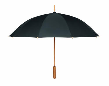 Logo trade corporate gifts picture of: 23,5 inch RPET/bamboo umbrella