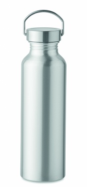 Logo trade corporate gift photo of: Recycled aluminum bottle 500 ml with a stainless steel handle cap