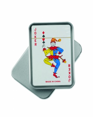 Logo trade promotional merchandise picture of: Playing cards in tin box