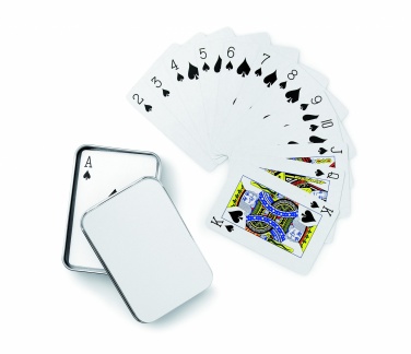 Logotrade corporate gift picture of: Playing cards in tin box
