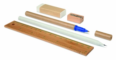 Logotrade promotional gift picture of: Stationary set in cotton pouch