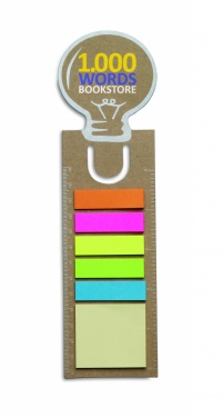 Logotrade promotional item picture of: Bookmark with sticky memo pad