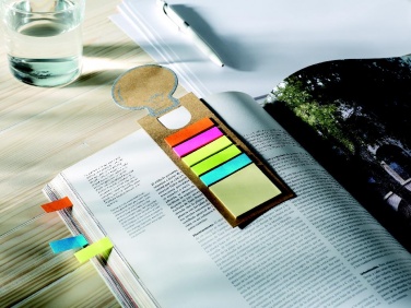 Logo trade advertising products picture of: Bookmark with sticky memo pad