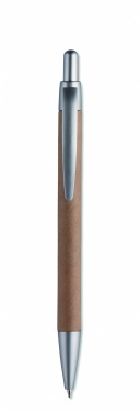 Logo trade business gifts image of: Carton barrel ball pen
