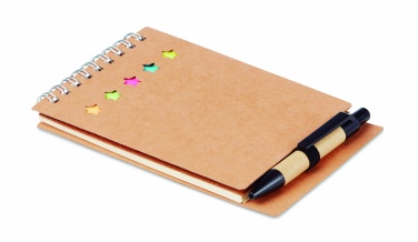 Logo trade promotional gift photo of: Notepad with pen and memo pad