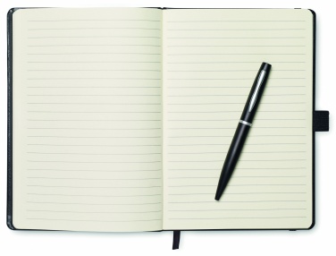 Logo trade promotional giveaways picture of: A5 notebook with pen 72 lined