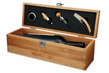 Logotrade promotional gifts photo of: Wine set in bamboo box