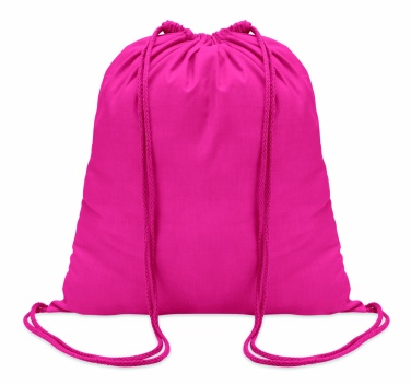 Logo trade promotional products image of: 100gr/m² cotton drawstring bag