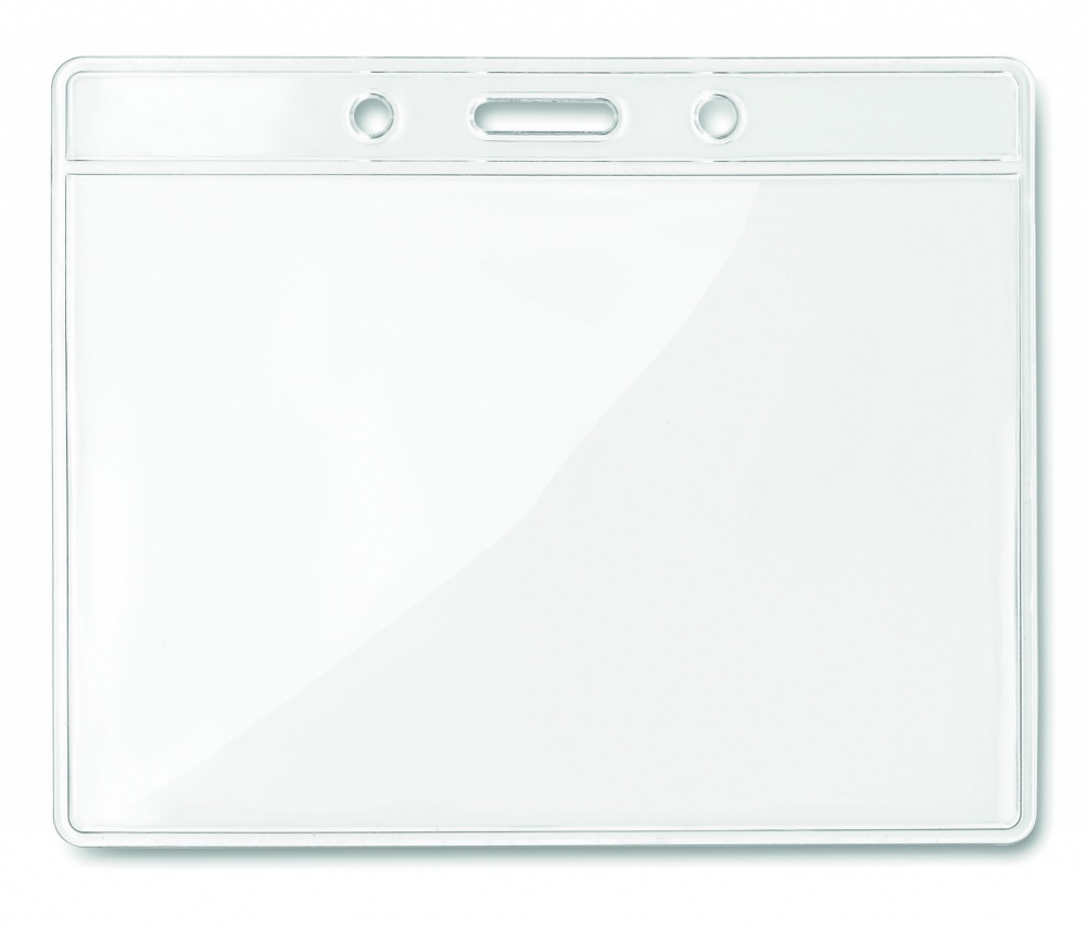 Logo trade promotional gift photo of: Transparent badge 10cmx8cm