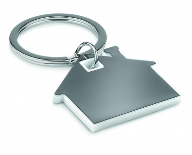 Logotrade corporate gifts photo of: House shape plastic key ring Rezekne