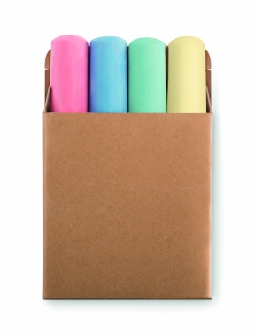 Logo trade promotional product photo of: 4 chalk sticks