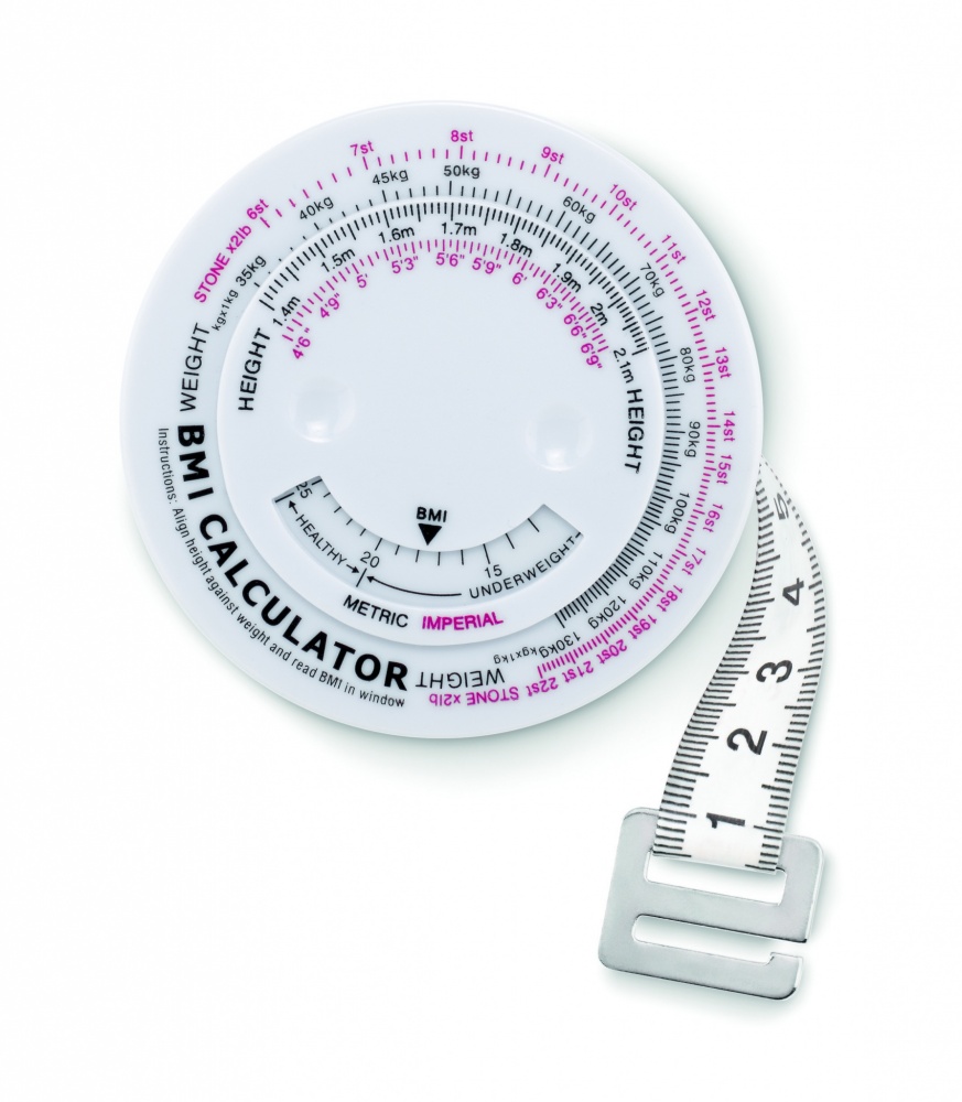 Logotrade promotional item picture of: BMI measuring tape