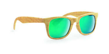 Logo trade promotional gifts picture of: Wooden look sunglasses MAARDU