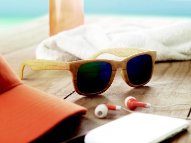 Logo trade promotional item photo of: Wooden look sunglasses MAARDU