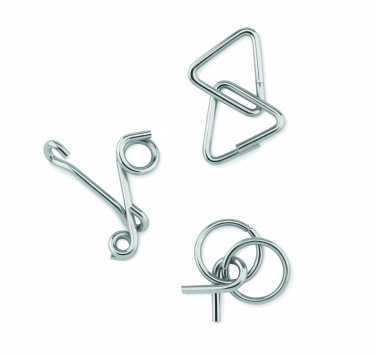 Logotrade promotional gifts photo of: Set of 3 metal brain teasers