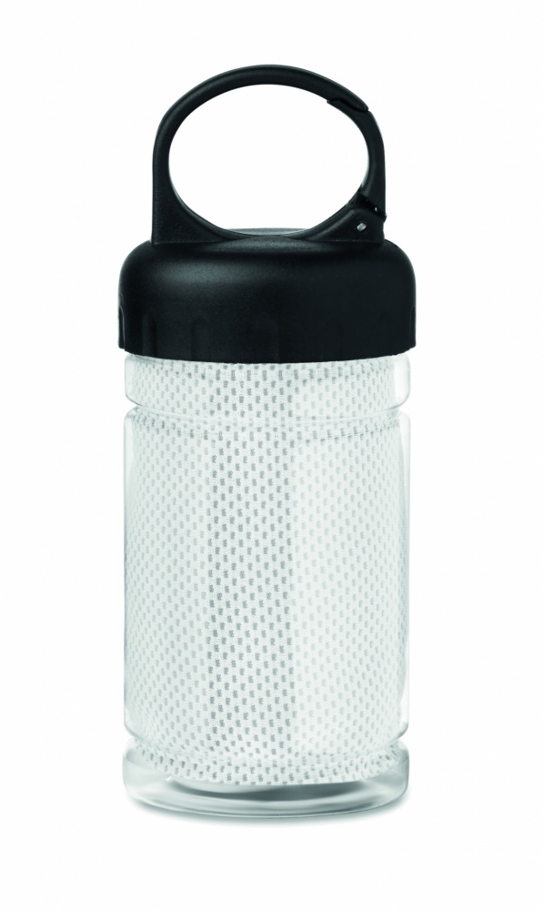Logo trade advertising product photo of: Cooling towel in PET bottle
