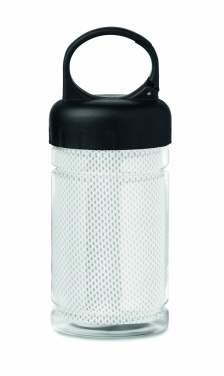 Logo trade business gifts image of: Cooling towel in PET bottle