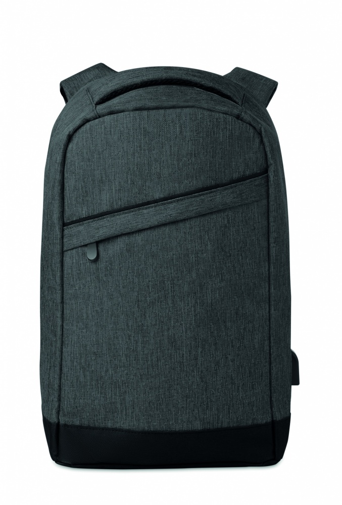 Logo trade promotional merchandise image of: 2 tone backpack incl USB plug