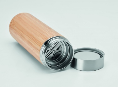 Logotrade promotional items photo of: Double wall bamboo flask 400ml