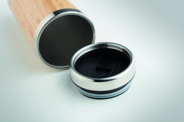 Logotrade promotional merchandise photo of: Double wall bamboo flask 430ml