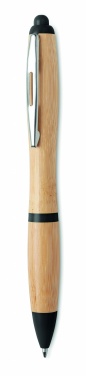 Logo trade corporate gifts picture of: Ballpoint pen made of ABS and bamboo