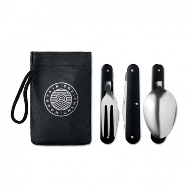 Logo trade promotional merchandise image of: 3-piece camping utensils set