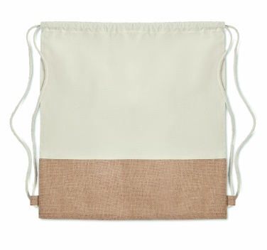 Logotrade promotional giveaway picture of: Drawstring bag w/ jute details