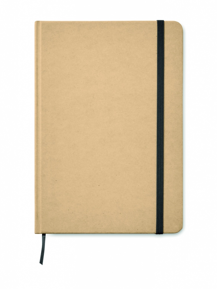 Logo trade promotional merchandise picture of: A5 recycled notebook 80 lined